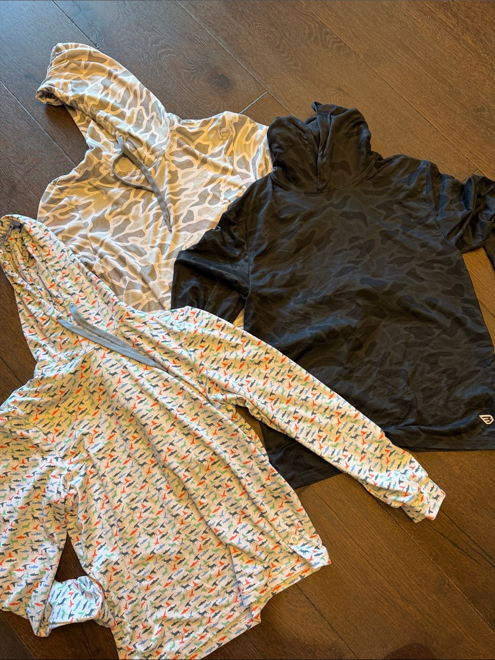 BURLEBO Kids Hoodie Set — Black, Light Gray & Multicolor Plane Print